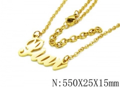 HY Wholesale 316L Stainless Steel Necklace-HY12N0023MZ