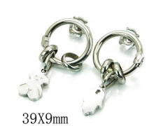 HY Stainless Steel 316L Bear Earrings-HY90E0167HHC