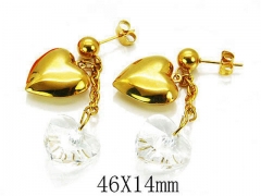HY Wholesale 316L Stainless Steel Earrings-HY64E0112OW