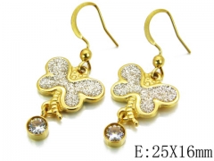 HY Wholesale 316L Stainless Steel Earrings-HY81E0007HGG