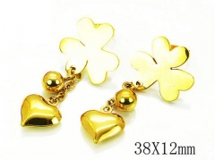 HY Wholesale 316L Stainless Steel Earrings-HY64E0113OE