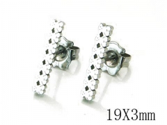 HY Stainless Steel 316L Bear Earrings-HY90E0172NC