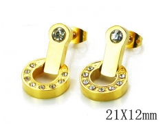 HY Wholesale 316L Stainless Steel Earrings-HY64E0059HIA