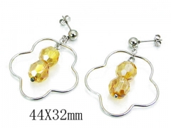 HY Wholesale 316L Stainless Steel Earrings-HY64E0291OY