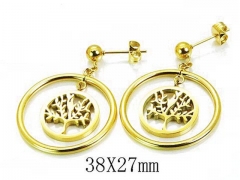 HY Wholesale 316L Stainless Steel Earrings-HY64E0245HIX