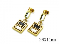 HY Wholesale 316L Stainless Steel Earrings-HY81E0021HHC