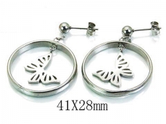 HY Wholesale 316L Stainless Steel Earrings-HY64E0246HHZ