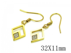 HY Wholesale 316L Stainless Steel Earrings-HY81E0066OQ