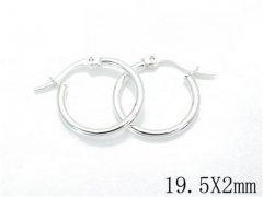 HY Wholesale Stainless Steel Plating Silver Earrings-HY70E0469JL