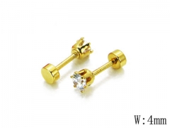 HY Stainless Steel Small Crystal Stud-HY67E0127JLD