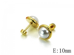 HY Stainless Steel Pearl Earrings-HY54E0124IPI