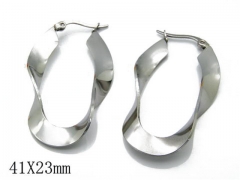 HY Stainless Steel Twisted Earrings-HY58E0026L0