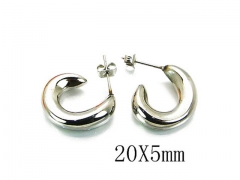 HY Wholesale Stainless Steel Hollow Hoop Earrings-HY08E0040NF