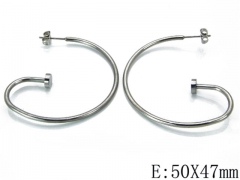 HY Stainless Steel Twisted Earrings-HY64E0008HZZ