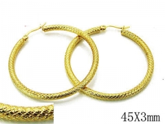HY Stainless Steel Twisted Earrings-HY89E0031KL