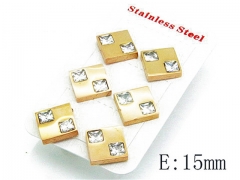 HY Stainless Steel Small Crystal Stud-HY80E0464HJL