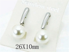 HY Stainless Steel Pearl Earrings-HY25E0670KS