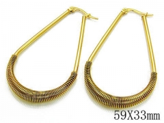 HY Wholesale Stainless Steel Hollow Hoop Earrings-HY89E0013KE