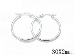 HY Wholesale Stainless Steel Plating Silver Earrings-HY70E0468JL