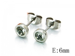 HY Stainless Steel Small Crystal Stud-HY64E0056KS