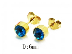 HY Stainless Steel Small Crystal Stud-HY81E0134IA