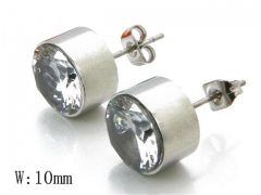 HY Stainless Steel Small Crystal Stud-HY06E1389M0