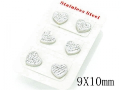 HY Stainless Steel Small Crystal Stud-HY80E0466HLD