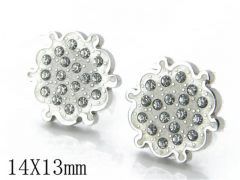 HY Stainless Steel Small Crystal Stud-HY06E1359N0
