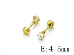 HY Stainless Steel Small Crystal Stud-HY54E0134IL