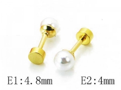 HY Stainless Steel Pearl Earrings-HY21E0060HL