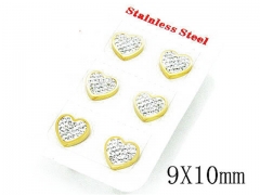 HY Stainless Steel Small Crystal Stud-HY80E0467HOX