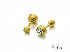 HY Stainless Steel Small Crystal Stud-HY54E0137IL