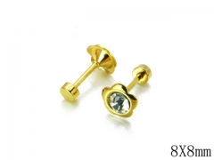 HY Stainless Steel Small Crystal Stud-HY67E0122JLS