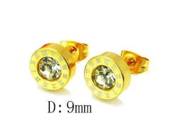 HY Stainless Steel Small Crystal Stud-HY25E0556KL