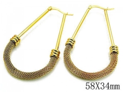 HY Wholesale Stainless Steel Hollow Hoop Earrings-HY89E0021MW