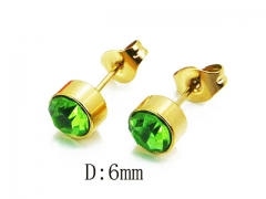 HY Stainless Steel Small Crystal Stud-HY81E0133IR