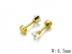 HY Stainless Steel Small Crystal Stud-HY67E0128JLG