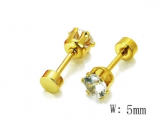 HY Stainless Steel Small Crystal Stud-HY54E0141IL