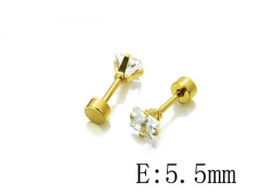 HY Stainless Steel Small Crystal Stud-HY54E0133IL