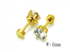 HY Stainless Steel Small Crystal Stud-HY54E0142I5
