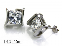 HY Stainless Steel Small Crystal Stud-HY06E1589H00