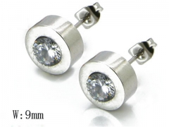 HY Stainless Steel Small Crystal Stud-HY06E1392L0