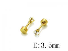 HY Stainless Steel Small Crystal Stud-HY54E0135IL