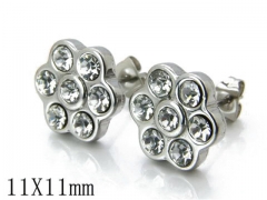 HY Stainless Steel Small Crystal Stud-HY06E1358L0