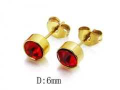 HY Stainless Steel Small Crystal Stud-HY81E0132IE