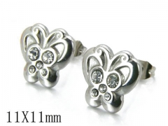 HY Stainless Steel Small Crystal Stud-HY06E1362K0