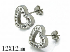 HY Stainless Steel Small Crystal Stud-HY06E1357O0