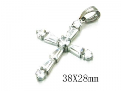 HY Stainless Steel 316L Cross Pendant-HYC13P0479HJL