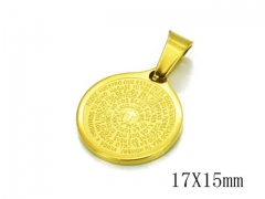 HY Stainless Steel 316L Religion Pendant-HYC12P0463IL
