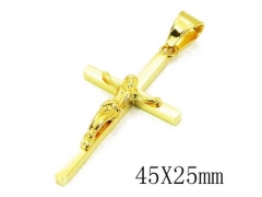 HY Stainless Steel 316L Cross Pendant-HYC13P0835PL